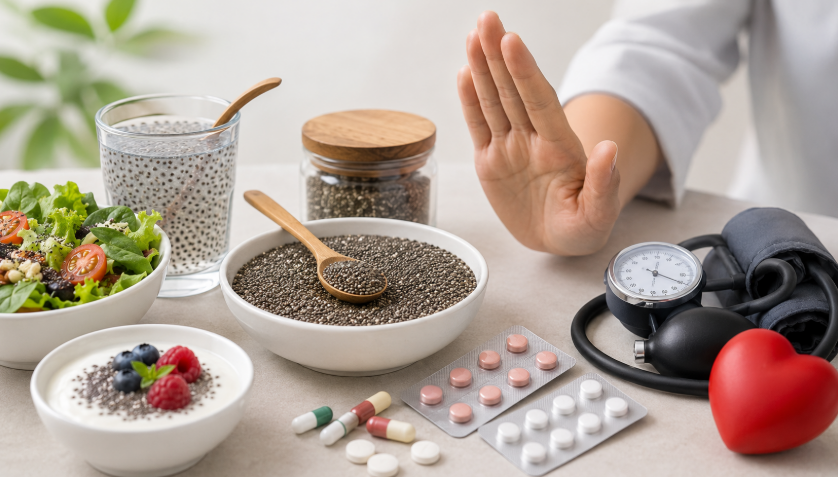Thận Trọng Khi Sử Dụng Hạt Chia với Một Số Loại Thuốc