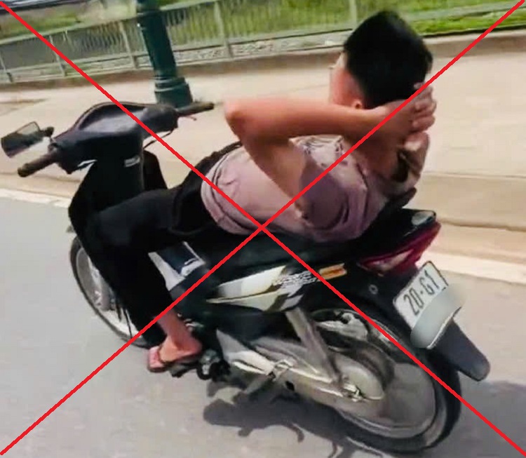 1-17857665060251061688116 Công an Thái Nguyên triệu tập nam thanh niên thả hai tay, nằm trên yên lái xe- Ảnh 1.