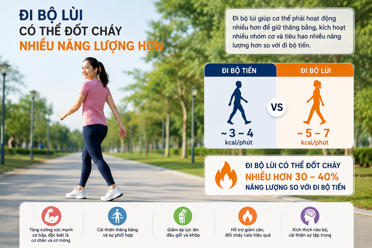 57855427-d7dd-4bda-977c-5a18bc4cce14-17869751839121744127115 7 lợi ích của đi bộ lùi đối với sức khỏe - Ảnh 1.
