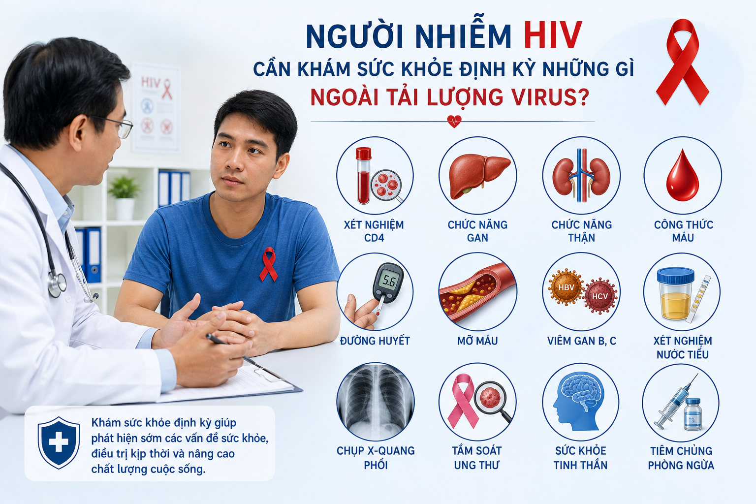 Khám Sức Khỏe Định Kỳ Cho Người Nhiễm HIV: Những Điều Cần Biết