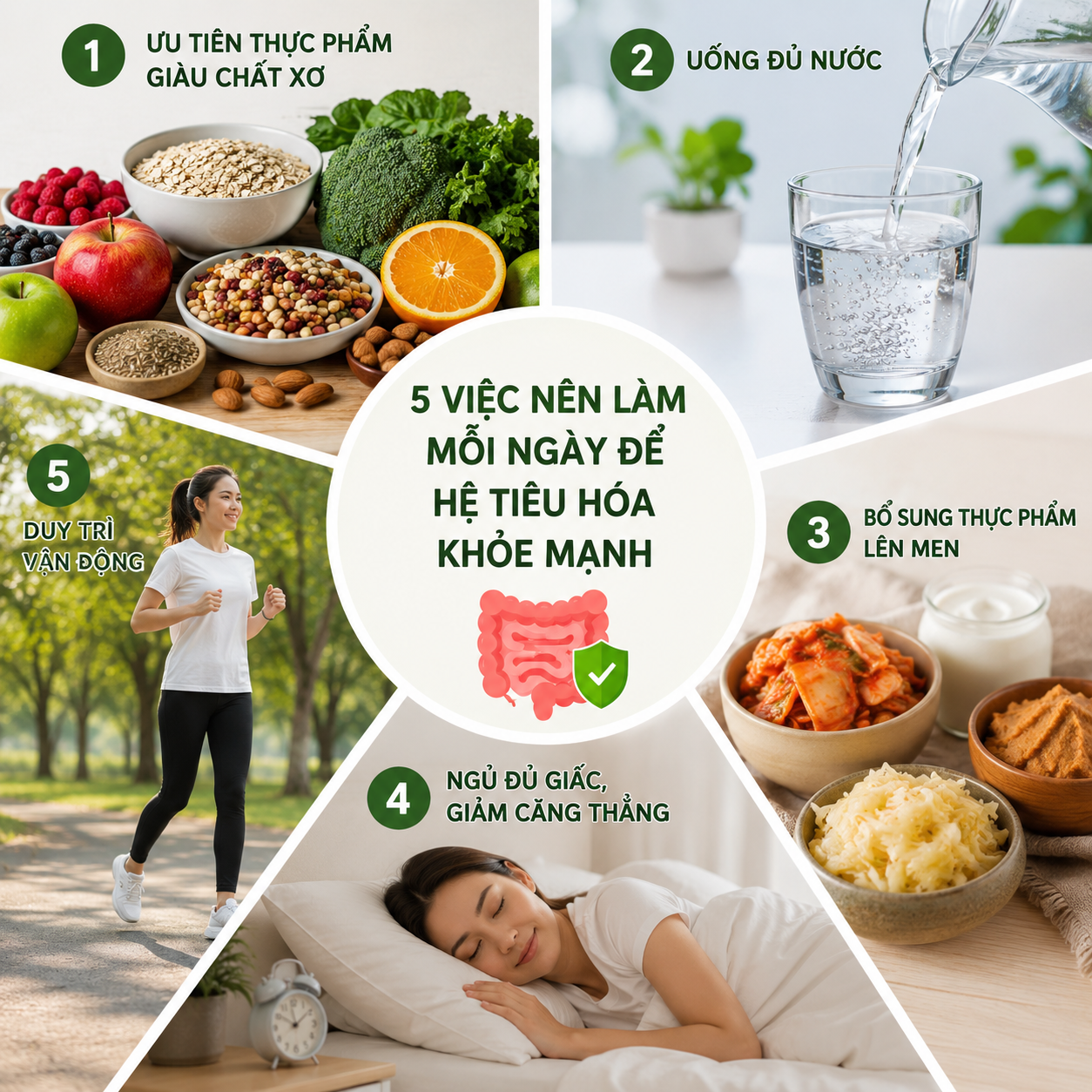 5 Thói Quen Hàng Ngày Để Cải Thiện Sức Khỏe Hệ Tiêu Hóa - Ảnh 1.