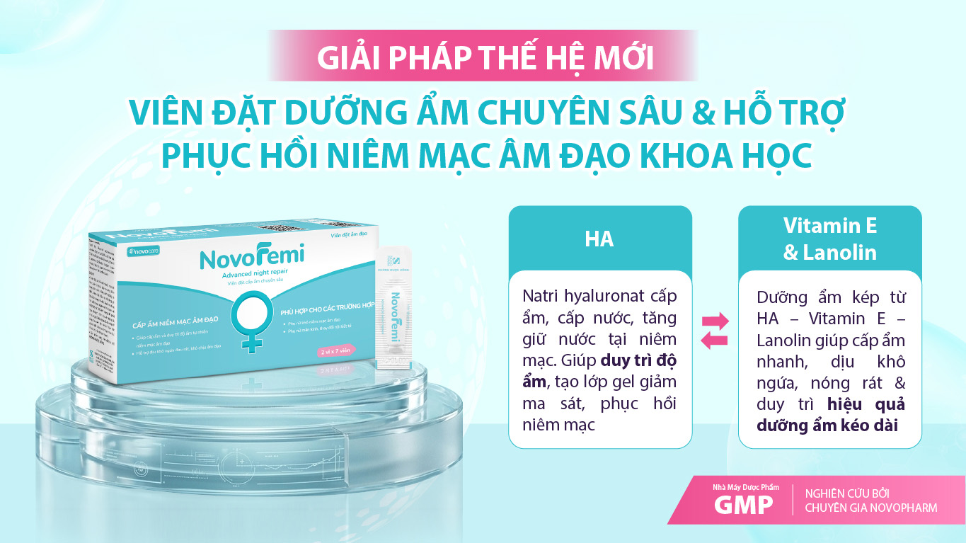 Khôi Phục Sức Khỏe Vùng Kín: Giải Pháp từ Viên Đặt Novofemi Advanced Night Repair