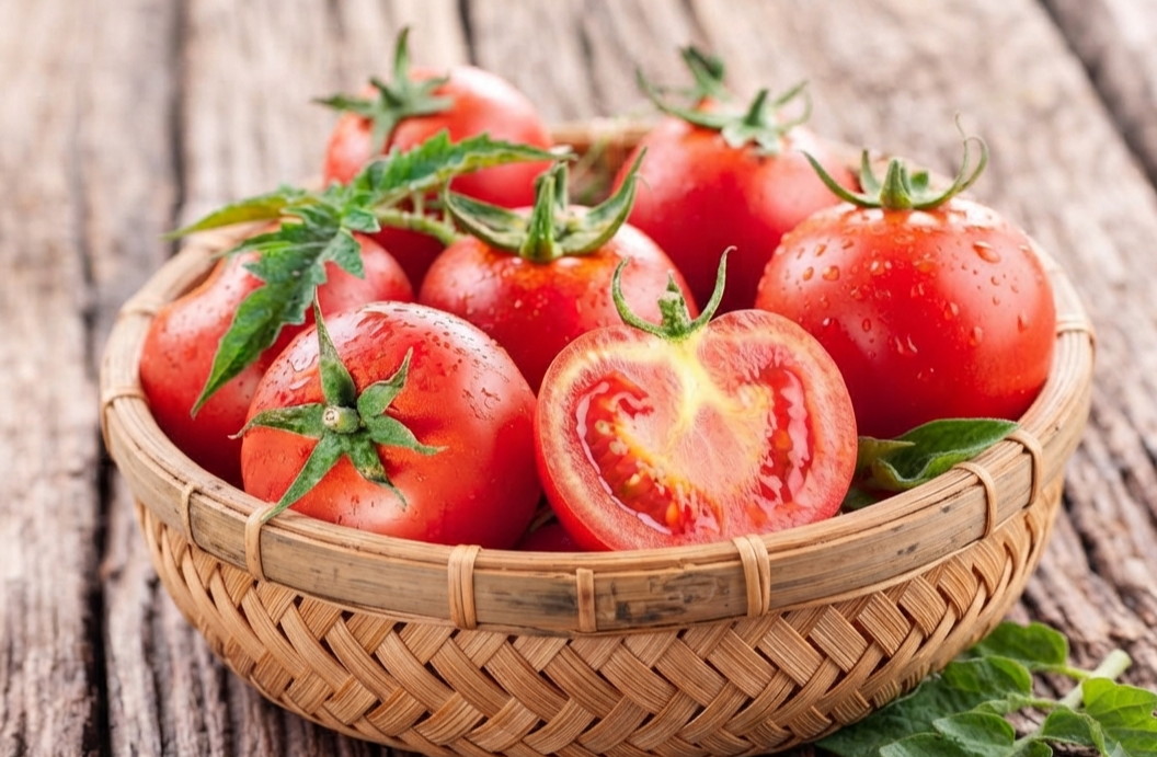Cà chua tươi giúp bảo vệ tim mạch nhờ chứa lycopene, kali và chất xơ. Cà chua tươi giúp bảo vệ tim mạch nhờ chứa lycopene, kali và chất xơ.