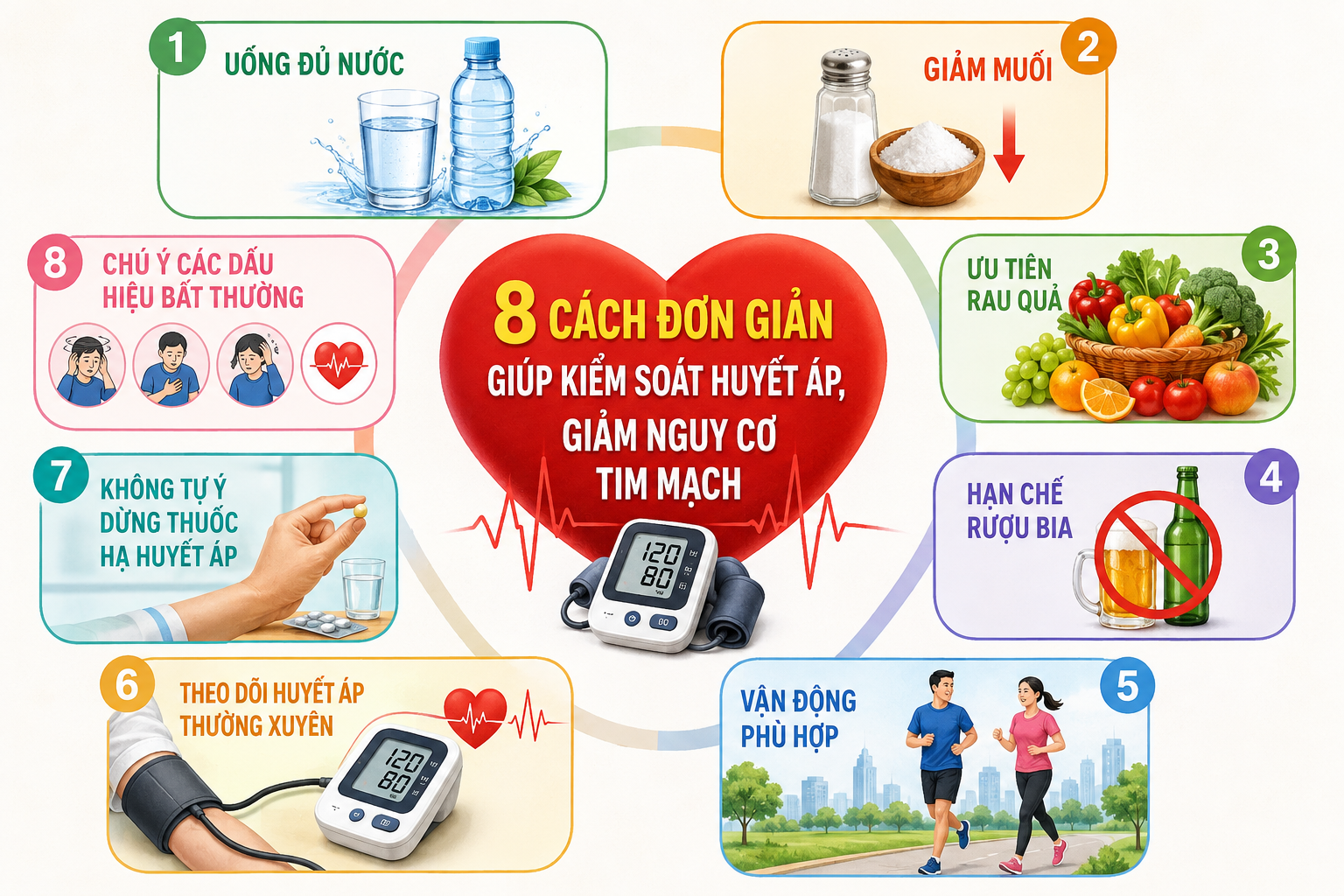 f75f14c1-ffcd-4e88-82d6-90a2e62f9f36-17870592697321389653144 8 cách đơn giản giúp kiểm soát huyết áp, giảm nguy cơ tim mạch - Ảnh 1.