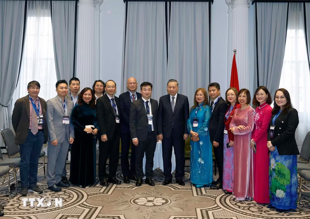Tổng Bí thư Tô Lâm tiếp trí thức, nhà khoa học tại Australia- Ảnh 1.