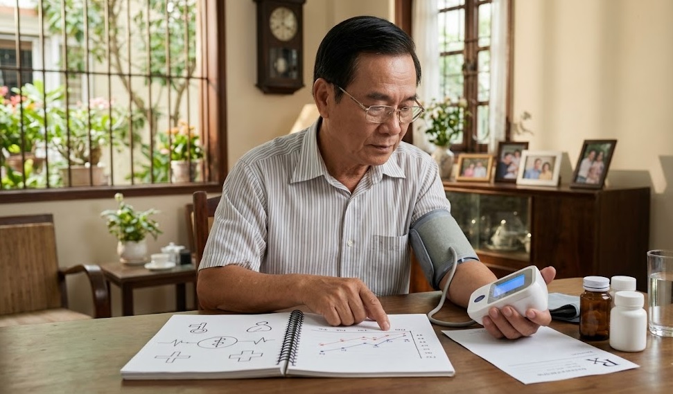 Huyết áp lên xuống trong ngày, người cao tuổi đừng vội chỉnh thuốc- Ảnh 1.