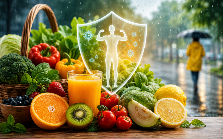 Vì sao mùa mưa cần bổ sung vitamin C?