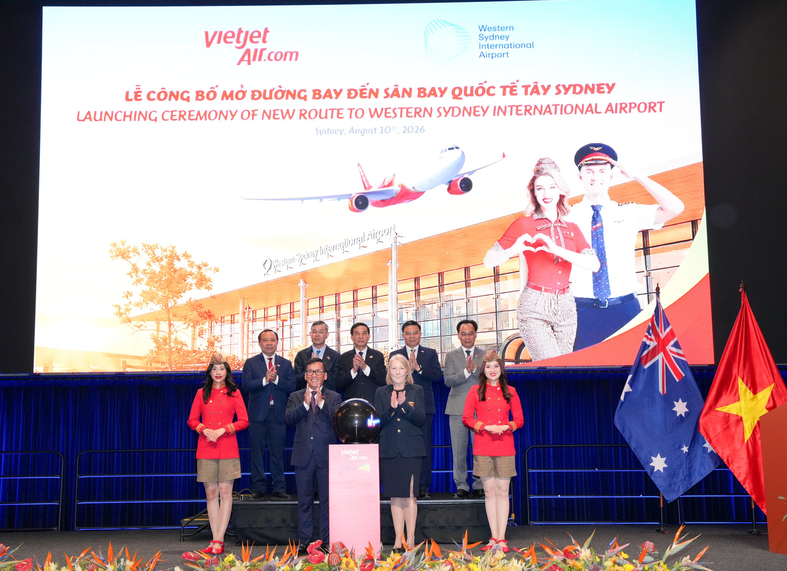 Vietjet Khởi Đầu Kỷ Nguyên Mới Kết Nối Việt Nam Với Sân Bay Western Sydney