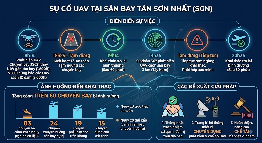 Tăng Cường An Ninh Hàng Không: Giải Pháp Đối Phó Với UAV Tại Tân Sơn Nhất
