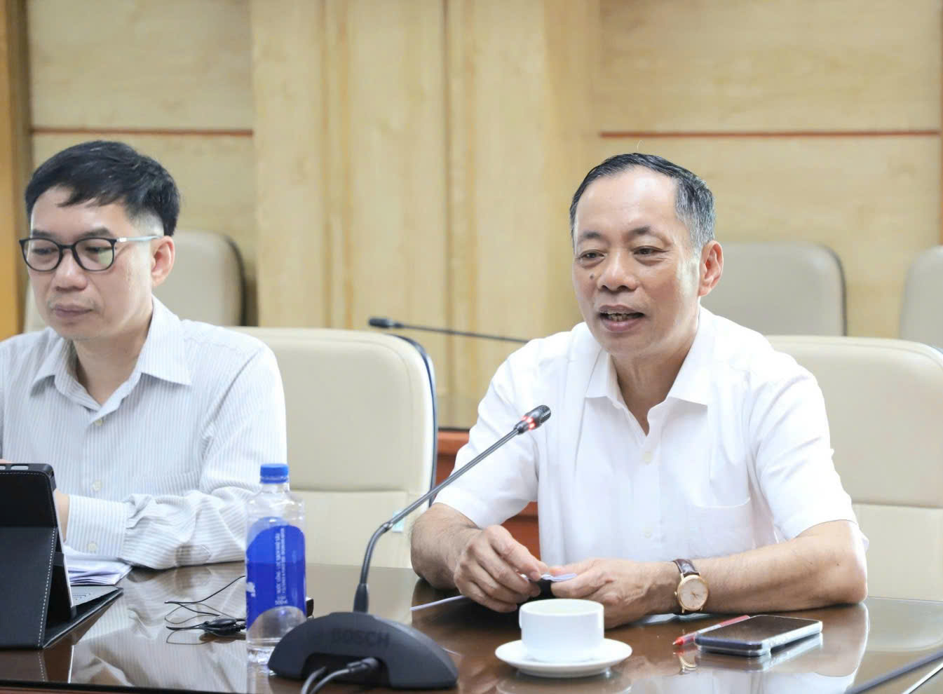 Cục trưởng Cục Quản lý Dược Vũ Tuấn Cường phát biểu