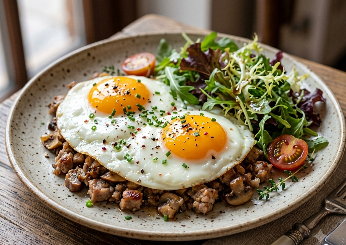 Bữa sáng giàu protein giúp kiểm soát đường huyết hiệu quả. Ảnh minh họa AI